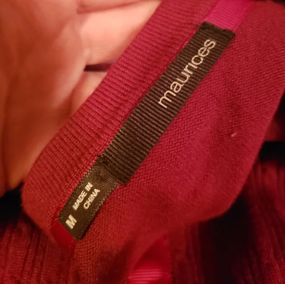 Maroon Maurices sweater - Picture 3 of 4